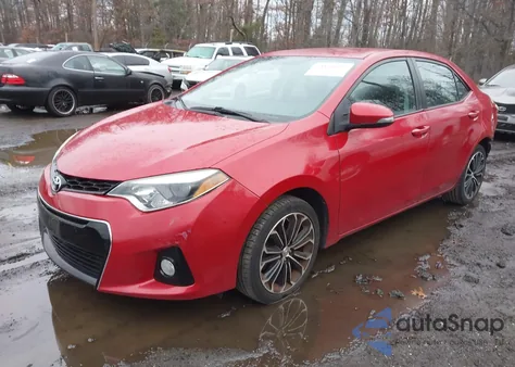 2014 Toyota Corolla S Plus z USA, uszkodzony, nr VIN 2T1BURHE4EC088873